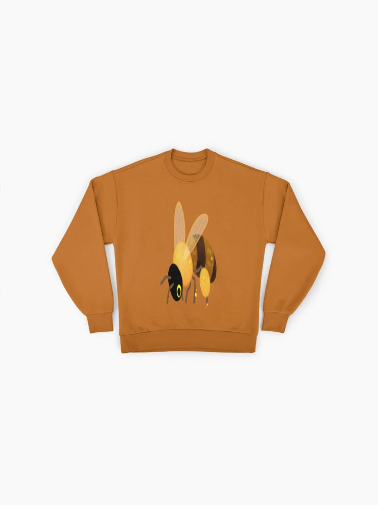 Honey Bees Graphic Sweatshirt, Nature Lover's Oversized Pullover