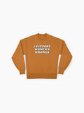 'I Support Women's Wrongs' Statement Oversized Sweatshirt