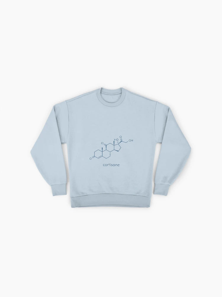 Cortisone Stress Hormone Molecule, Premium Science Sweatshirt