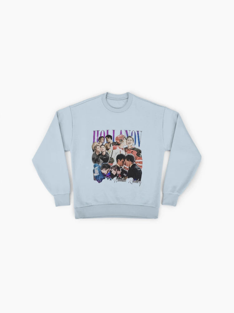 Hudson Williams Connor Storrie Sweatshirt, 90s Bootleg Style Top