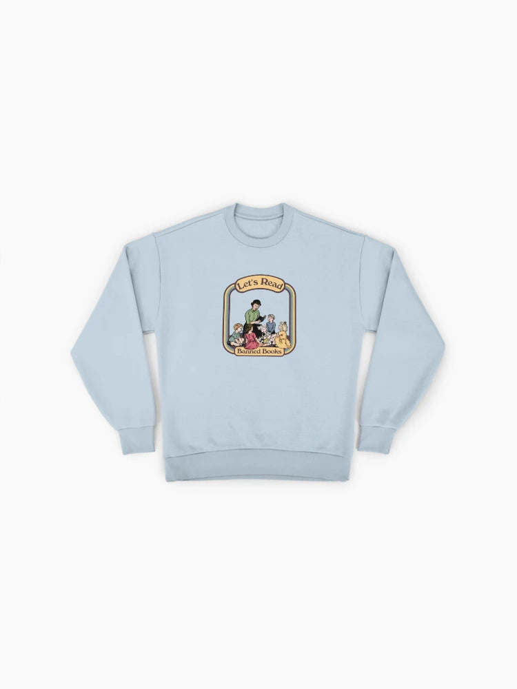 Let's Read Banned Books" Sweatshirt | Literary Freedom Advocate Top
