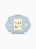 Artistic Honey Bees Graphic, Nature Inspired Oversized Sweatshirt