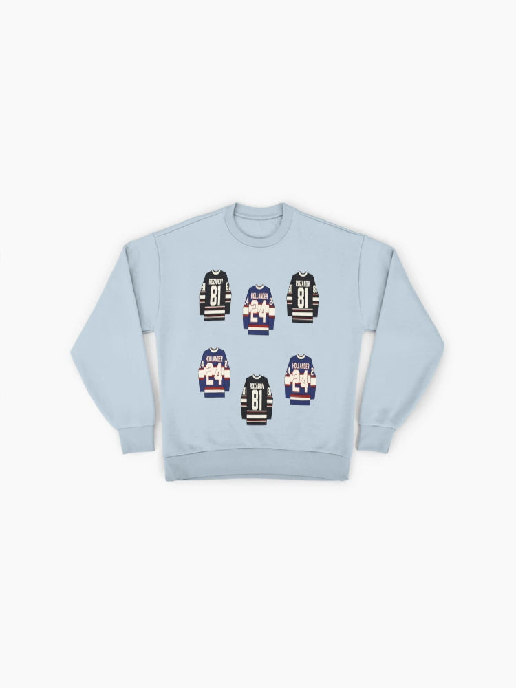 Ilya and Shane Mini Jersey Sweatshirt, Hockey Fan Bootleg Top