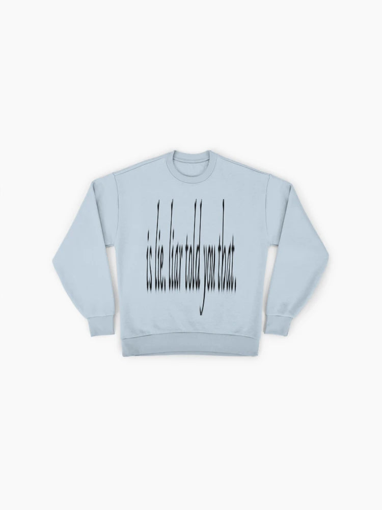 Liar Told You That" Sweatshirt | Sarcastic Quote Oversized Top