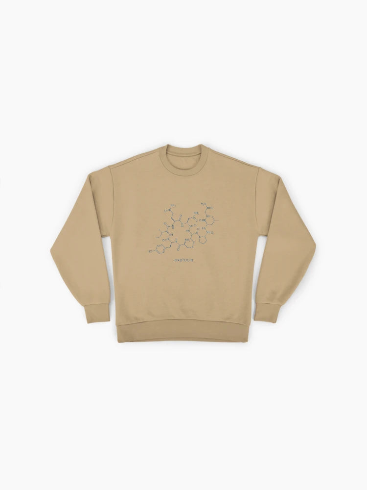 Oxytocin "Cuddle Hormone" Molecule, Skeletal Formula Sweatshirt