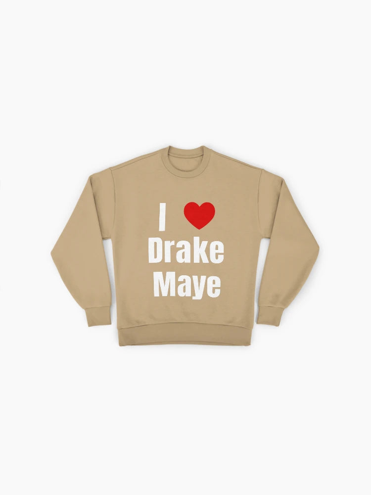 Drake Maye Football Fan Sweatshirt, Oversized Bold Heart Design