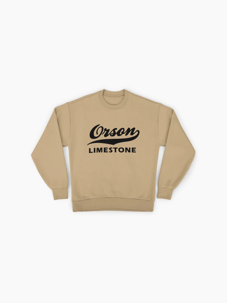 Orson Limestone Official Logo Sweatshirt, Branded Graphic Wear