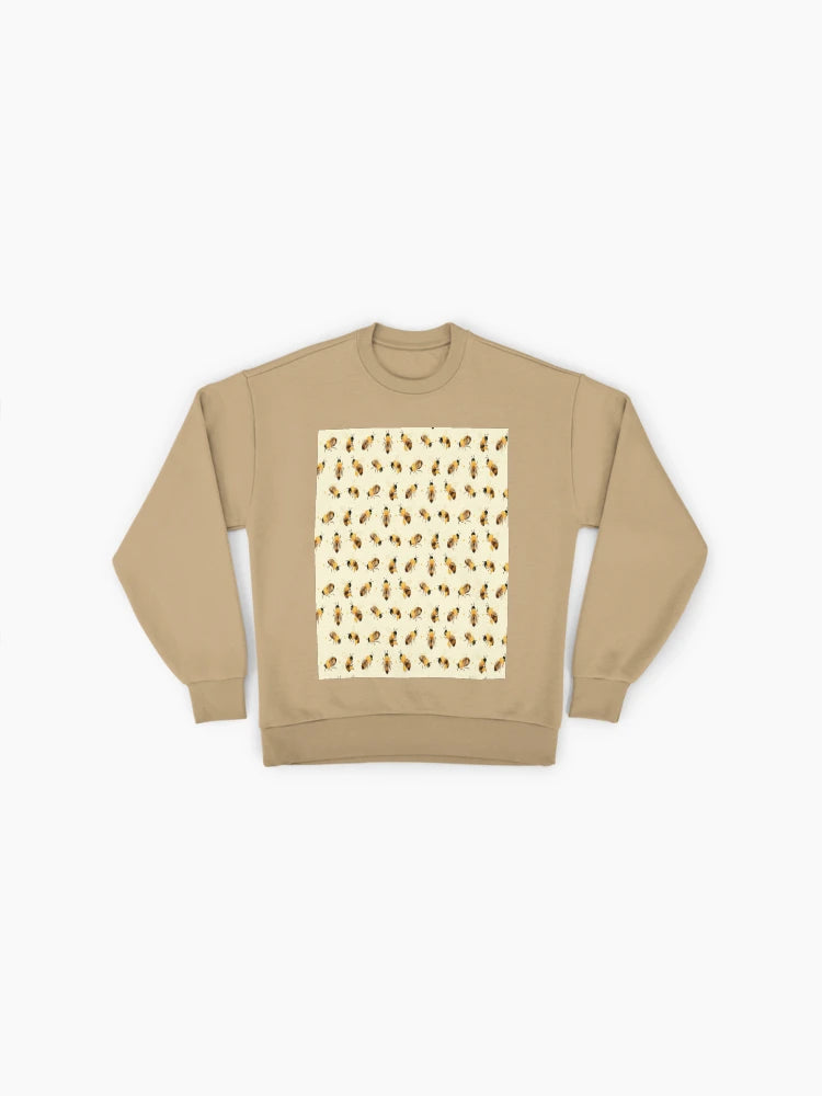 Save the Bees Honeycomb Sweatshirt, Nature Lover Graphic Apparel