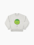 Cute Pea Brain Doodle, Funny & Soft Oversized Novelty Sweatshirt