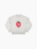 Strawberry Disco Ball Graphic Sweatshirt, Premium Oversized Pullover