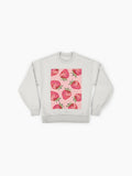 Strawberry Disco Ball Graphic, Premium Oversized Sweatshirt
