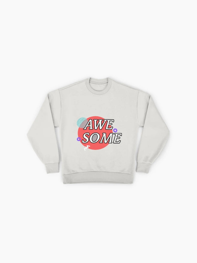Awesome Minimalist Design Sweatshirt, Stylish Modern Abstract Top