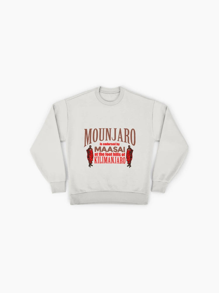 Mounjaro - Maasai Themed Premium Oversized Graphic Sweatshirt
