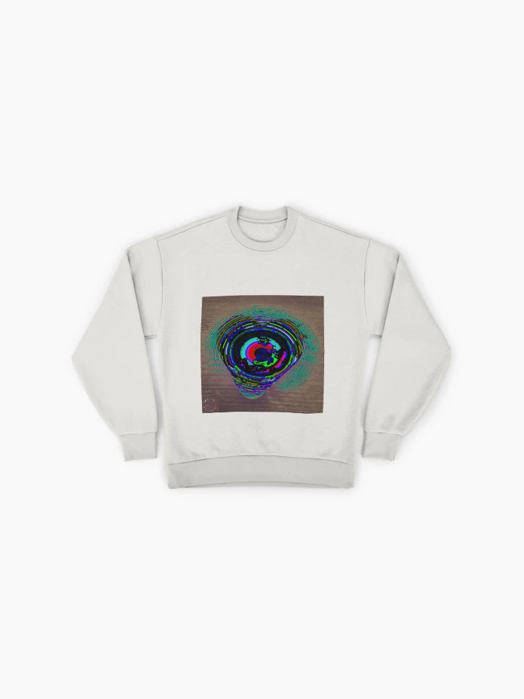 Tachyon Energy Heart7 Graphic Sweatshirt, Abstract Energy Design Top