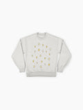 Yellow Mini Star Pack Sweatshirt | Simple Starry Pattern Oversized Top