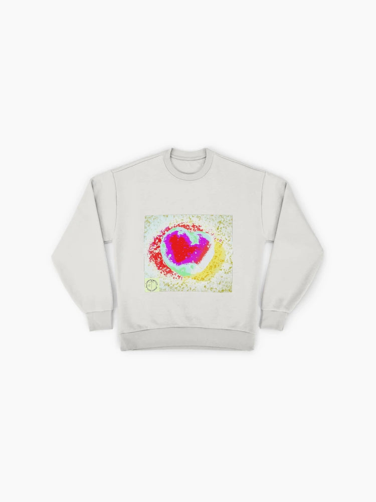 Tachyon Energy Heart5 Graphic Sweatshirt, Holistic Wellness Design