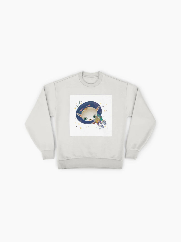 Tachyon Flyer Sci-Fi Graphic Sweatshirt, Premium Oversized Pullover