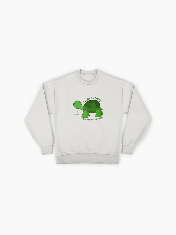 Tough as Shell" Pun, Funny Durable Premium Oversized Sweatshirt