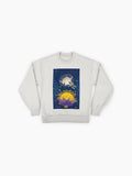 Tachyon Gardens Spacewalk Sweatshirt, Cosmic Sci-Fi Graphic Top
