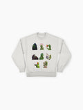 Kermit the Frog Meme Pack Art, Premium Oversized Sweatshirt
