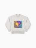 Tachyon Energy Heart6 Graphic Sweatshirt, Metaphysical Design Top