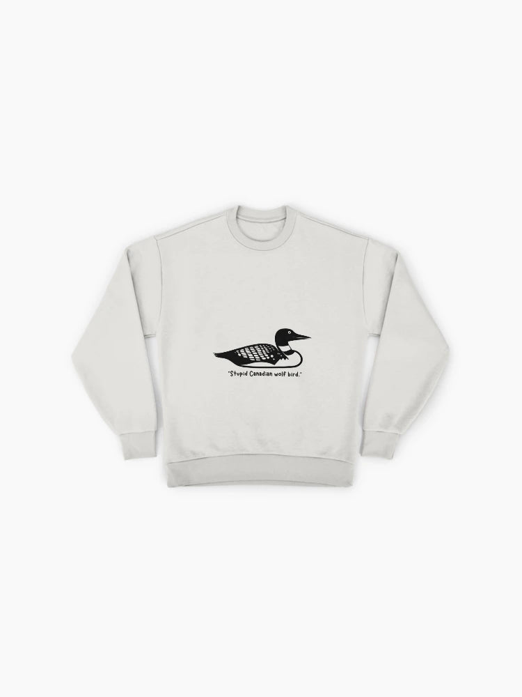 Heated Rivalry Loon Bird Graphic, Premium Oversized Sweatshirt