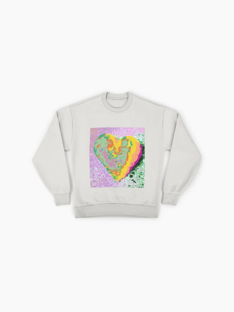 Tachyon Energy Heart German Sweatshirt (Herz1), Esoteric Graphic Top