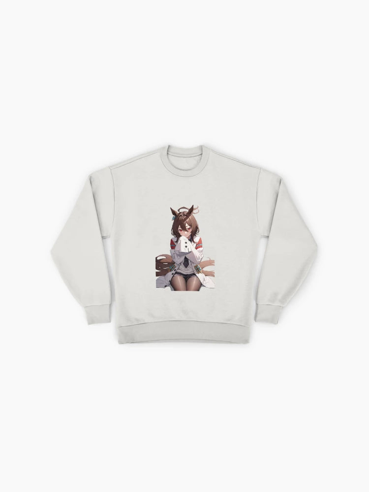 Cute Anime Girl Agnes Tachyon Sweatshirt, Uma Musume Fan Merch Top