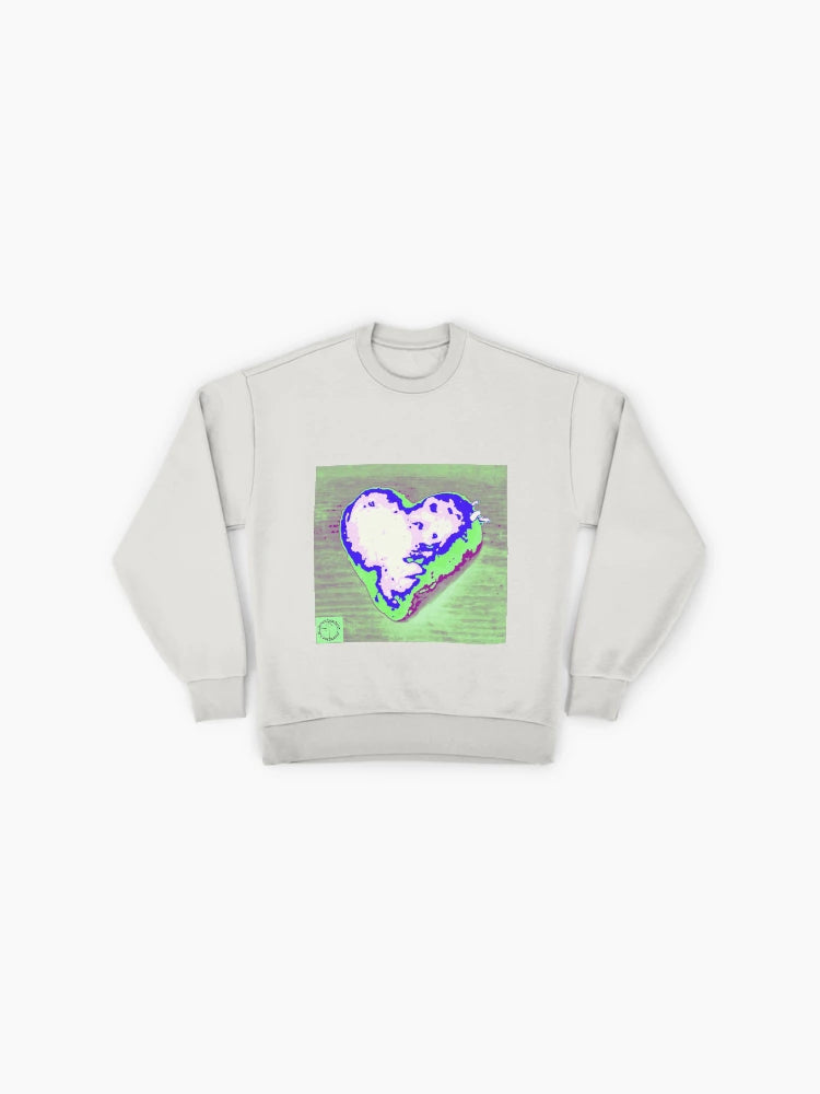 Tachyon Energy Heart10 Graphic Sweatshirt, New Age Spiritual Design