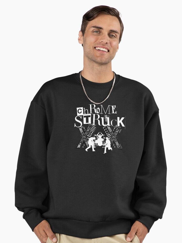 XX Chromosome Struck Sweatshirt, Female Pride Feminist Apparel Black