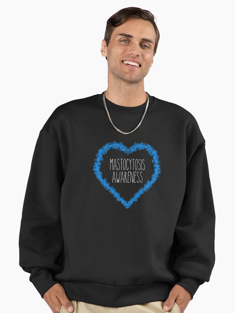 Mastocytosis Awareness Heart, Premium Support Warrior Sweatshirt Black
