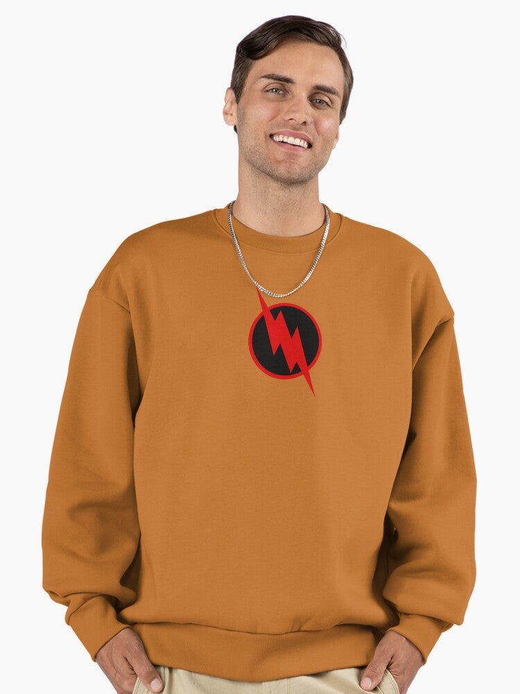 REVERSE Minimalist Design Sweatshirt, Premium Oversized Graphic Top Clay