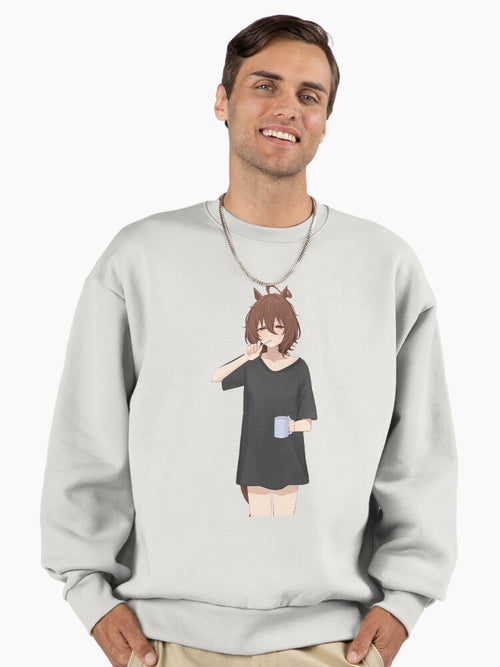 Agnes Tachyon Portrait Sweatshirt, Premium Uma Musume Anime Fan Gift Bone