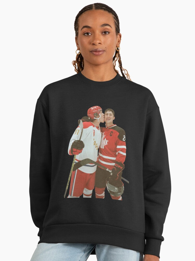 Heated Rivalry Book Series Sweatshirt | Sports Romance Fan Oversized Top Black