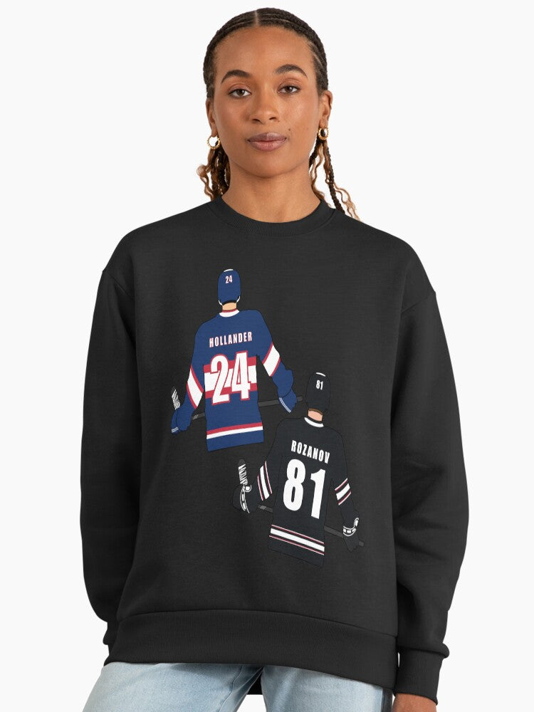 Heated Rivalry Sweatshirt: Hollander & Rozanov, Bookish TV Fan Black