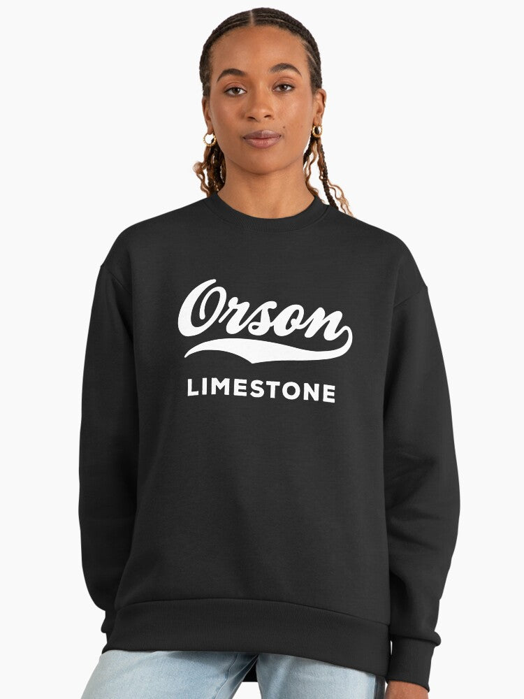 Orson Limestone Official Brand Sweatshirt, Premium Logo Apparel Black