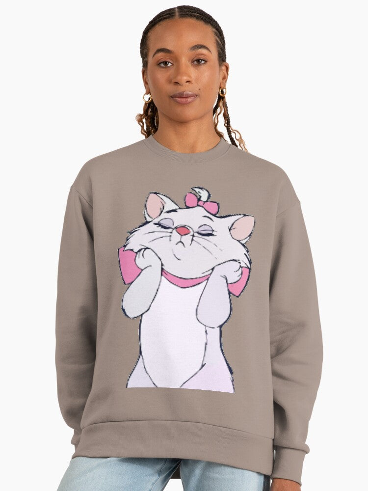 Aristocats Marie Fan Art, Premium Oversized Sweatshirt Shiitake