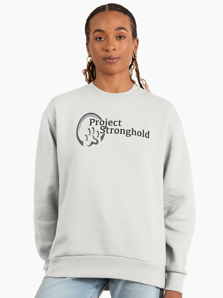 Project Stronghold Logo, Official Branded Premium Oversized Sweatshirt Bone