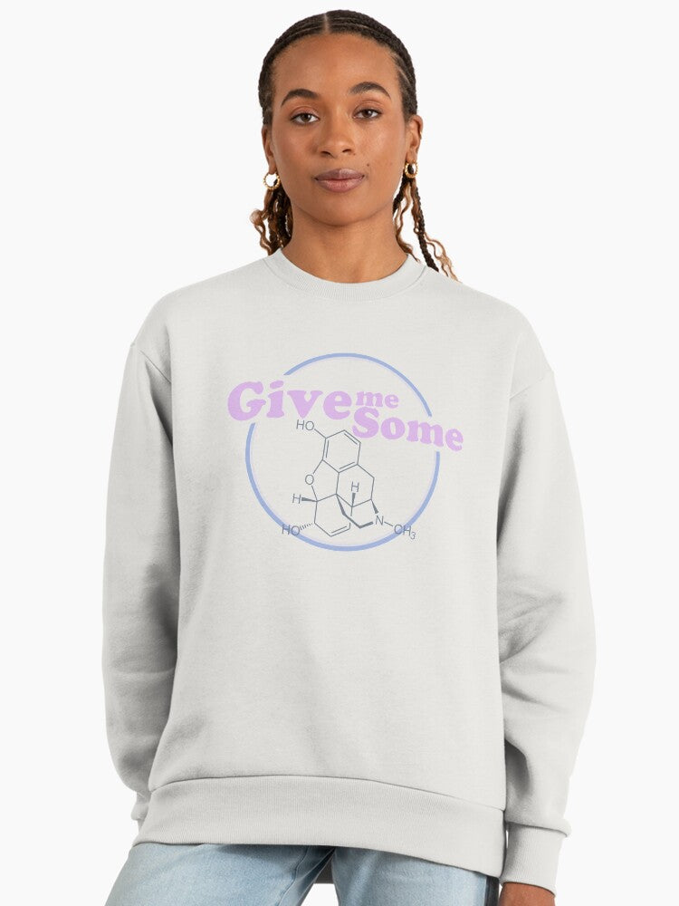 Morphine Molecule, Medical & Pharmacy Student Oversized Sweatshirt Bone