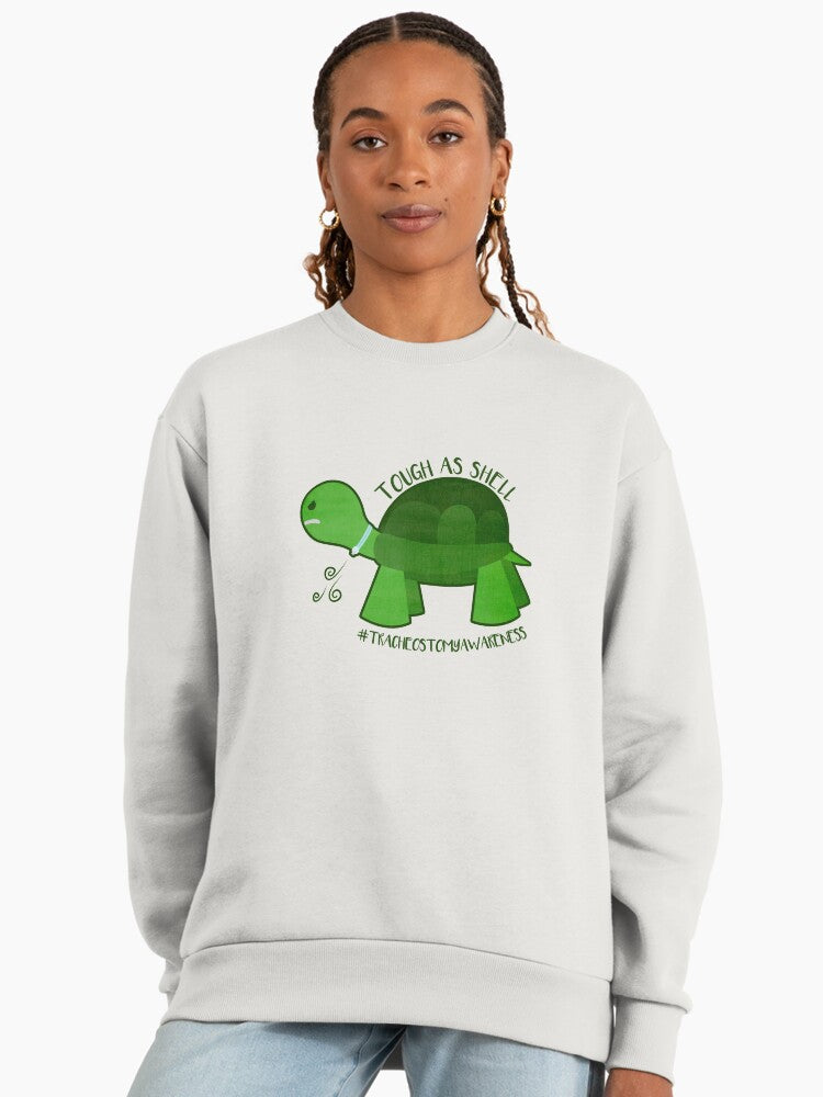 Tough as Shell" Pun, Funny Durable Premium Oversized Sweatshirt Bone