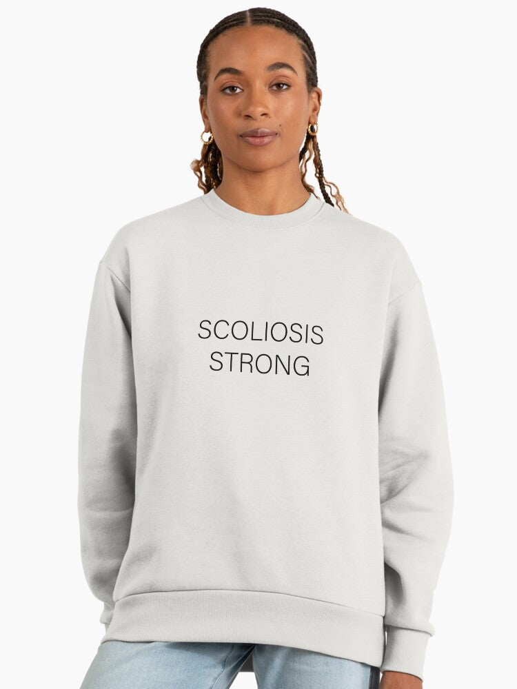 Scoliosis Strong, Back Scoliosis Warrior Premium Oversized Sweatshirt Bone