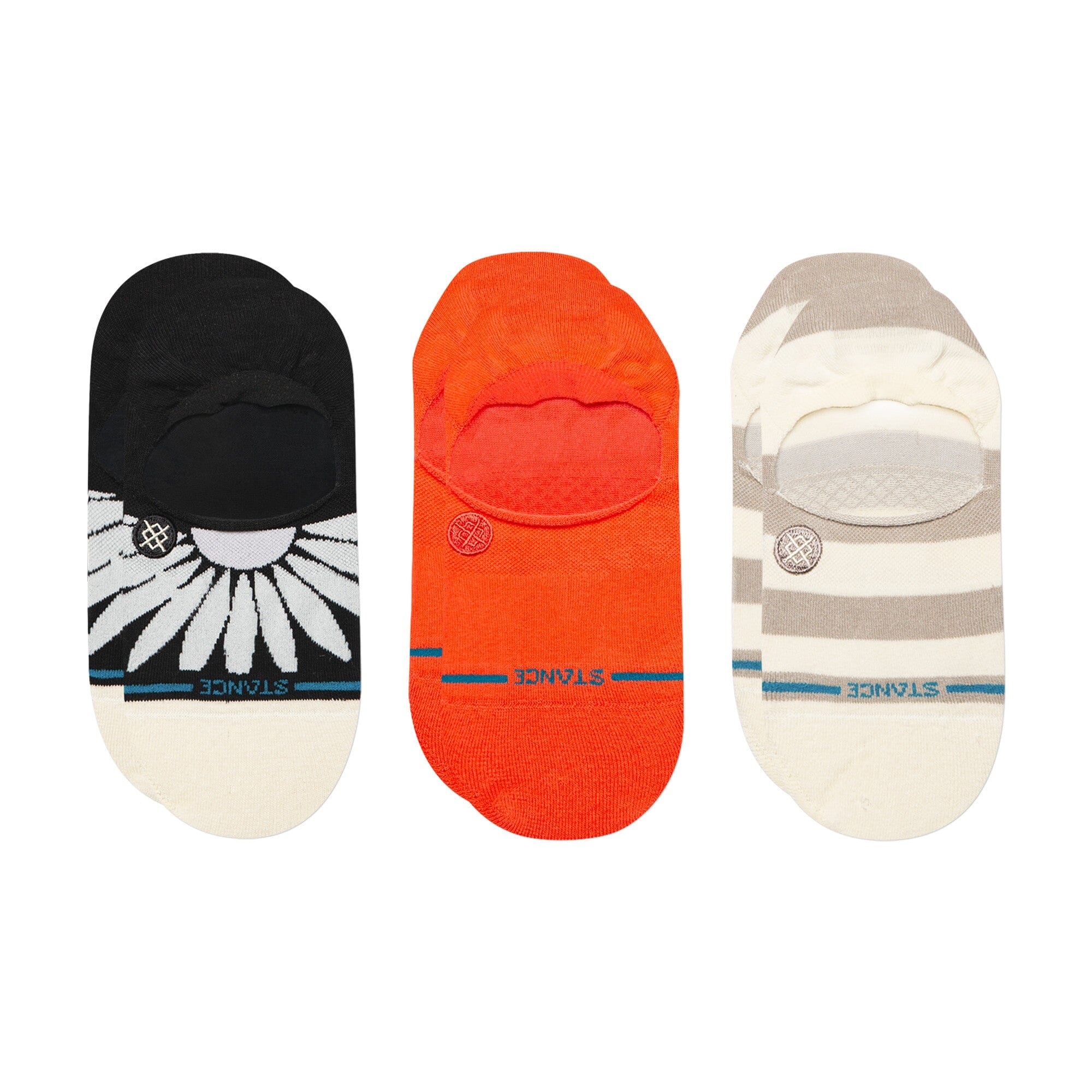 Prowess No Show Socks 3-Pack Coral