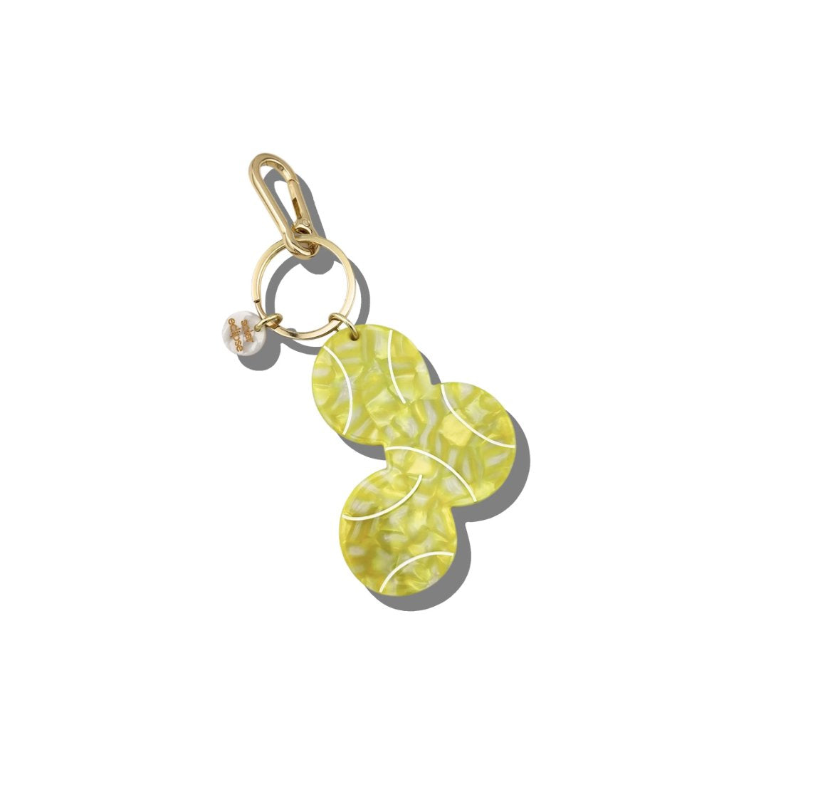Hand-Painted Tennis Ball Bag Charm & Keychain