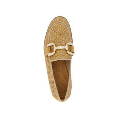 Ariana Camel Suede Raffia