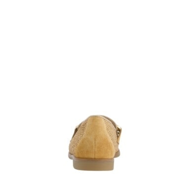 Ariana Camel Suede Raffia