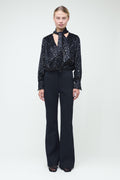Kayleigh Long Sleeve Top Black Multi