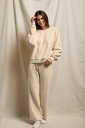 Marley Reverse Fleece Pant Sugar